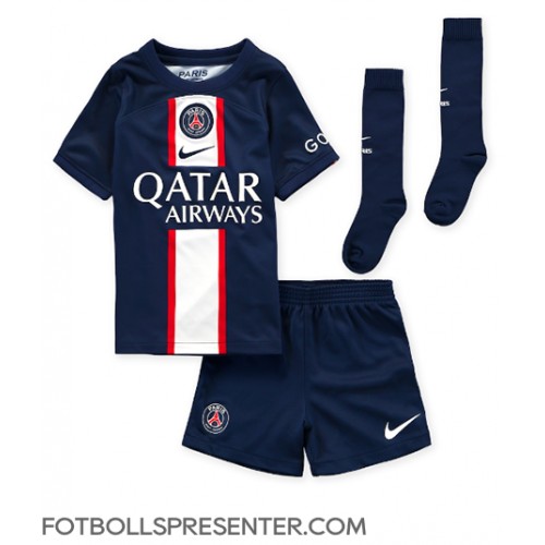 Paris Saint-Germain Sergio Ramos #4 Hemmatröja Barn 2022-23 Kortärmad (+ korta byxor)